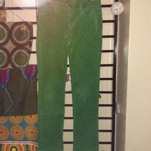 J Crew kelly green cords